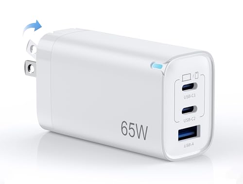 Amazon | 65W PD 急速充電器 type-c 【3台同時に急速充電・小型超軽量